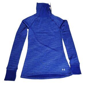 Under Armour Turtleneck Blue Fitted Size M